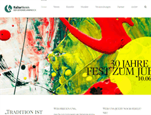 Tablet Screenshot of kulturverein-ainring.de